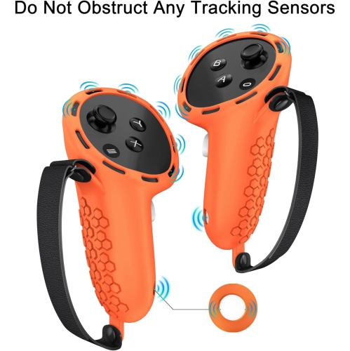 Protective Cover for Oculus/Meta Quest 3 Accessories, Silicone Controllers Grip Cover Protector, Soft Shell Skin with Face Cover and Lens Cover by