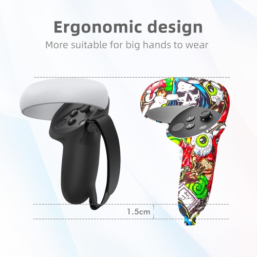 Oculus Quest 2, Protective Cover Accessories for Oculus Quest 2, Silicone Face Cover, VR Shell Cover, Controller Handle Cover, Lens Protection