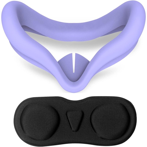 Protective Cover for Oculus/Meta Quest 2 Accessories, Silicone Controllers Grip Cover Protector, Soft Shell Skin with Face Cover and Lens Cover by