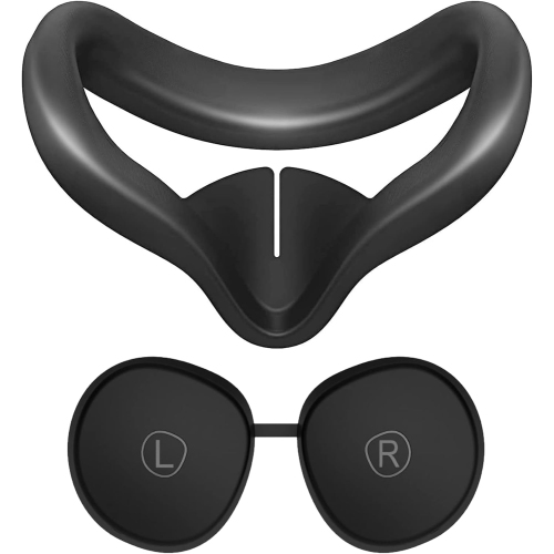 Protective Cover for Oculus/Meta Quest 2 Accessories, Silicone Controllers Grip Cover Protector, Soft Shell Skin with Face Cover and Lens Cover by