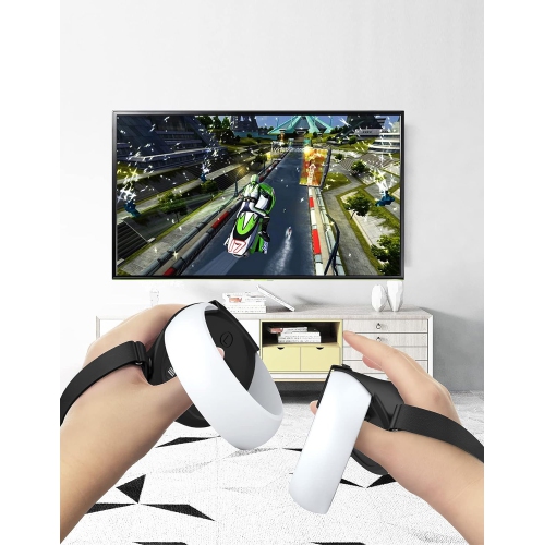 Protective Cover for Oculus/Meta Quest 2 Accessories, Silicone Controllers Grip Cover Protector, Soft Shell Skin with Face Cover and Lens Cover by