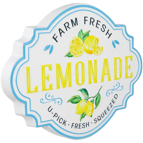 Farm Fresh Lemonade Metal Wall SIgn - 15"