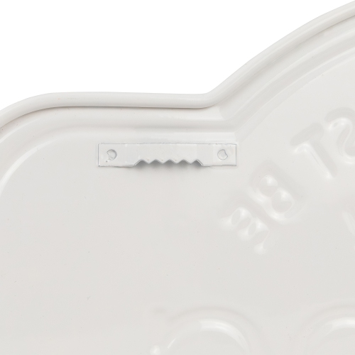 Approved by The Dog Metal Wall Sign - 13.75" - Black and White