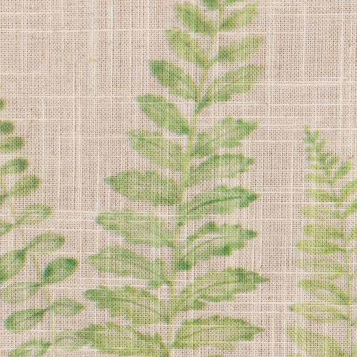 Framed Fern Leaf Print on Burlap Wall Art - 16" - Beige