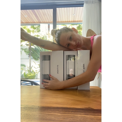 Python Bionic Molecular Hydrogen Water Bottle - Portable SPE/PEM ERW Hydrogen Water with Platinum Titanium Electrodes for Antioxidant-Rich &