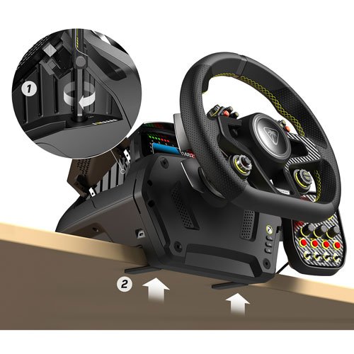 Turtle Beach VelocityOne Racing Wheel & Pedal System for Xbox Series X|S/Xbox One/PC - Black