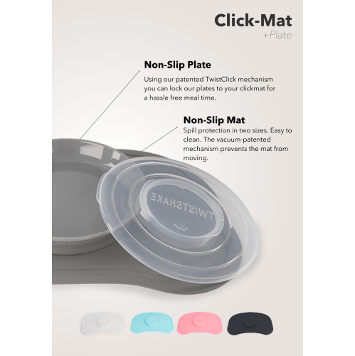 Click-mat mini + Plate Grey