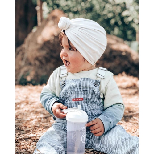 Twistshake Straw Cup 360ml 6+m White