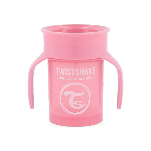 Twistshake 360 tasses 6+m Rose pastel