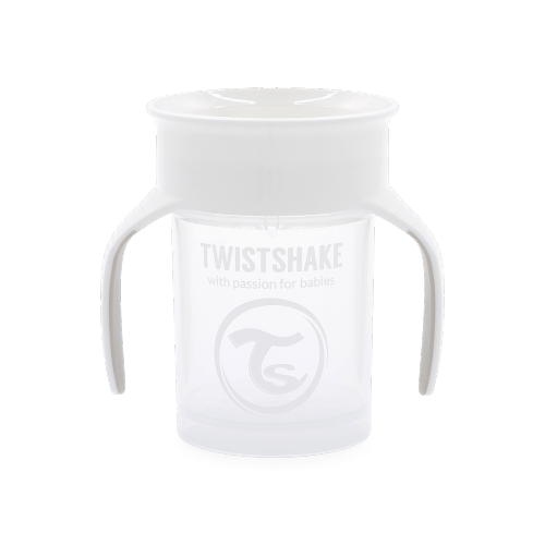 Twistshake 360 tasses 6+m Blanc