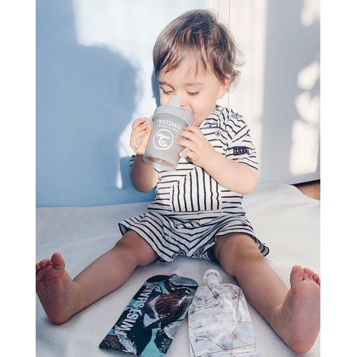 Twistshake Mini Cup 230ml 4+m Pastel Grey