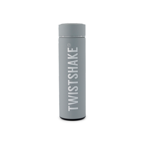 Twistshake Hot ou Cold Bottle 420&nbsp;ml gris pastel