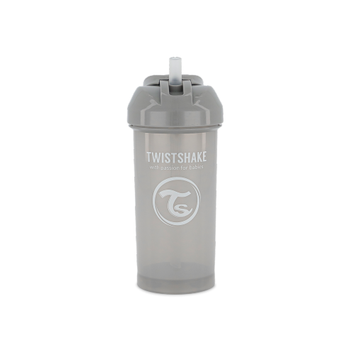 Twistshake Straw Cup 360ml 6+m Pastel Grey