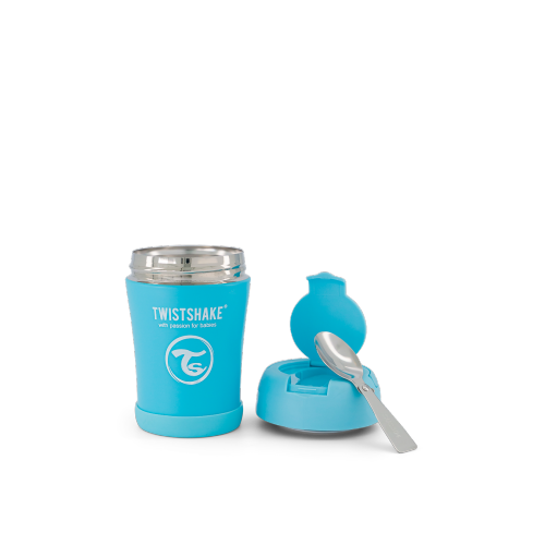 Twistshake Insulated Food Container 350ml Pastel Blue