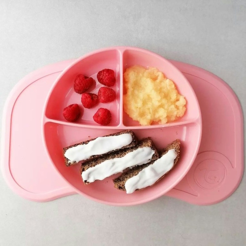Twistshake Divided Plate 6+m Pastel Pink