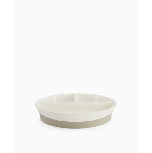 Twistshake Divided Plate 6+m White