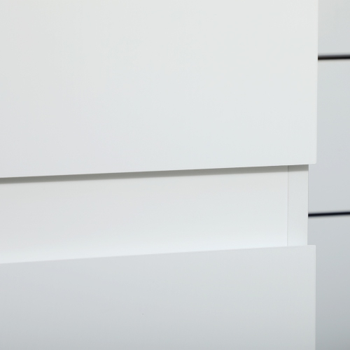 kleankin Narrow Bathroom Cabinet, Tall Bathroom Storage Cabinet with Adjustable Shelves, 5-Tier Slim Floor Cabinet with Built-in Finger Pull,