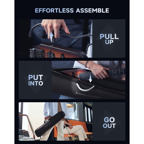 Donner HUSH-X Electric Guitar Kit for Travel