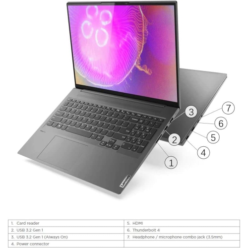 RefurbishedLenovo SLIM 7 16IAH7 Core i7-12700H 1TB SSD 16GB 16" WQXGA TOUCHSCREEN Win11 Home.