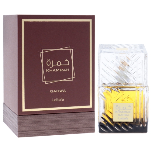 Lattafa Khamrah Qahwa by Lattafa Eau De Parfum Spray 3.4 oz
