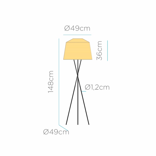 Newgarden Amalfi LED Floor Lamp, Wireless & Rechargeable Battery