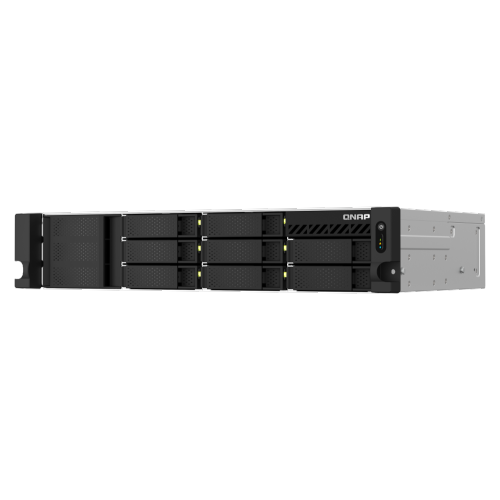 QNAP TS-864eU-RP-8G-US 8 Bay High-Speed Short Depth Rackmount Rackmount NAS with Dual-2.5GbE, Intel Celeron CPU, 8GB DDR4 Memory and 2.5GbE Network