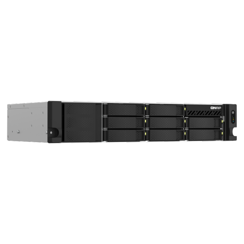 QNAP TS-864eU-RP-8G-US 8 Bay High-Speed Short Depth Rackmount Rackmount NAS with Dual-2.5GbE, Intel Celeron CPU, 8GB DDR4 Memory and 2.5GbE Network