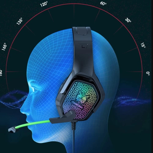 Casque de jeu stéréo WINGOMART X3 avec micro et casque d'écoute DEL 3,5&nbsp;mm pour PC Gamer Xbox One, PS5, PS4, PC, casque de jeu pour Nintendo