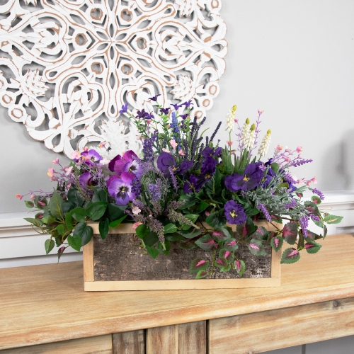 Rustic Wooden Storage Boxes - 15.5" - Set of 2