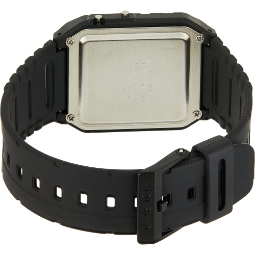 Casio Men's Twincept Databank Ani-Digi Resin Watch Black CA-53W-1CR
