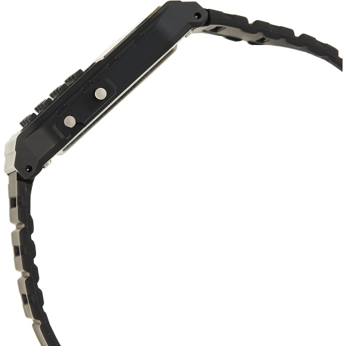 Casio Men's Twincept Databank Ani-Digi Resin Watch Black CA-53W-1CR