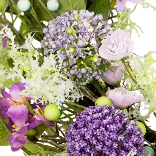 Lavender and Allium Spring Wreath - 28" - Purple