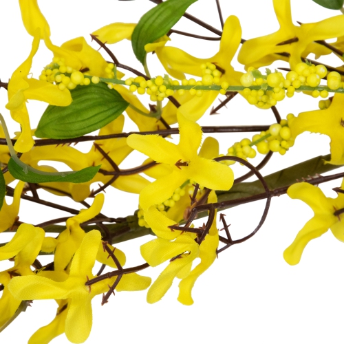 Forsythia and Berry Floral Spring Garland - 5' - Yellow