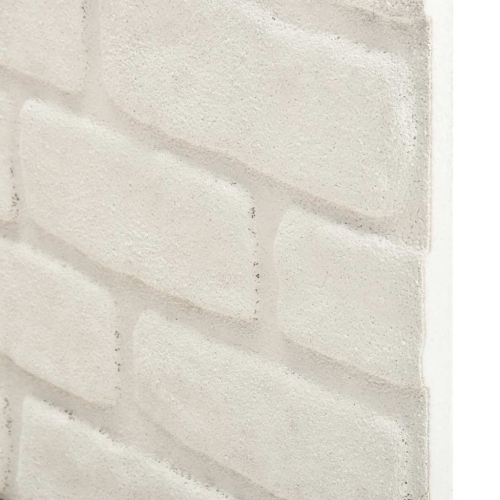 vidaXL 3D Wall Panels with White Brick Design 10 pcs EPS