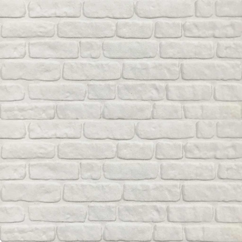 vidaXL 3D Wall Panels with White Brick Design 10 pcs EPS