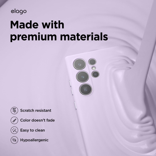 elago Compatible with Samsung Galaxy S24 Ultra Case, Liquid Silicone Case, Full Body Protective Cover, Shockproof, Slim Case, Anti-Scratch Soft