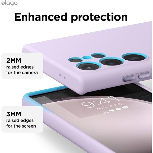 elago Compatible with Samsung Galaxy S24 Ultra Case, Liquid Silicone Case, Full Body Protective Cover, Shockproof, Slim Case, Anti-Scratch Soft