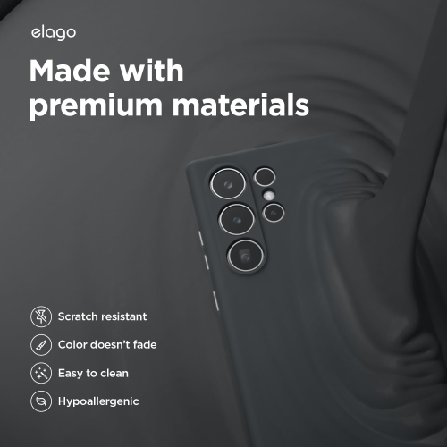 elago Compatible with Samsung Galaxy S24 Ultra Case, Liquid Silicone Case, Full Body Protective Cover, Shockproof, Slim Case, Anti-Scratch Soft