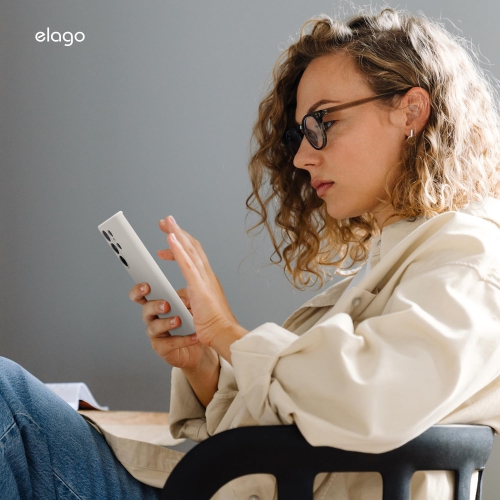 elago Compatible with Samsung Galaxy S24 Ultra Case, Liquid Silicone Case, Full Body Protective Cover, Shockproof, Slim Case, Anti-Scratch Soft