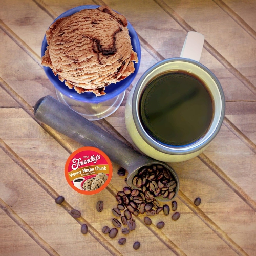 Friendly's Flavored Ice Cream Coffee Pods, Compatible with Keurig K Cup Brewers Vienna Mocha Chunk, PACK OF 40 Count