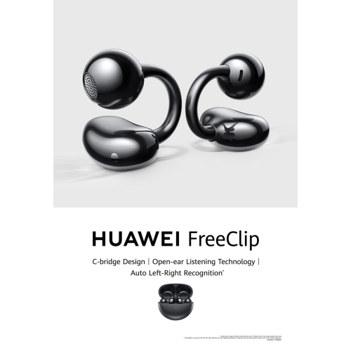 FreeClip de HUAWEI, écouteurs boutons ouverts, design révolutionnaire, port léger comme une plume, ai Crystal-Clear Call, longue autonomie,