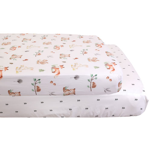 Nemcor 2-Piece Nursery Bedding - Crib - Woodland