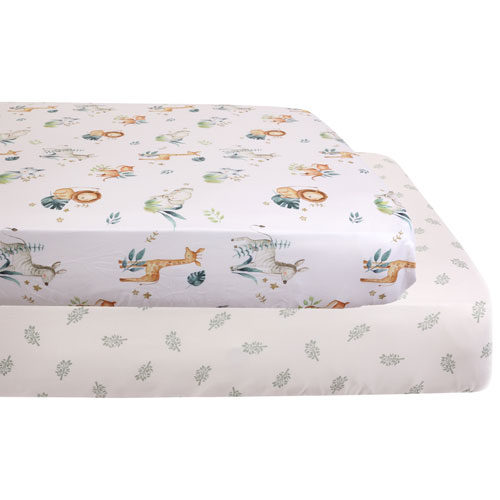 Nemcor 2-Piece Nursery Bedding - Crib - Jungle