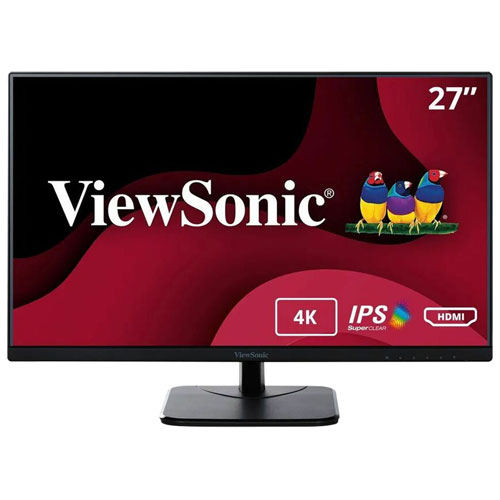 ViewSonic 27" 4K Ultra HD 75Hz 5ms GTG IPS LED Gaming Monitor (VA2756-4K-MHD) - Black