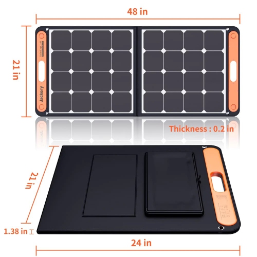 (Refurbished Excellent) Jackery SolarSaga 100W Solar Panel for Explorer 240/300/500/1000
