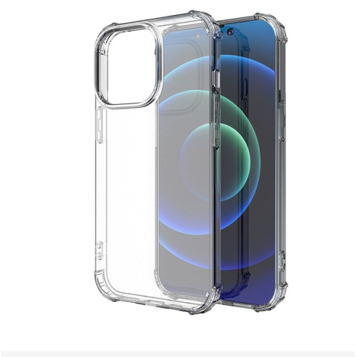 Mobile Magic for iP15 Pro Max Shockproof Transparent Thick TPU Case Cover - Clear