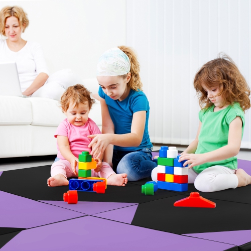 Gymax 10' x 4' x 2'' 4-Panel Folding Gymnastics Exercise Mat w/ Hook & Loop Fasteners