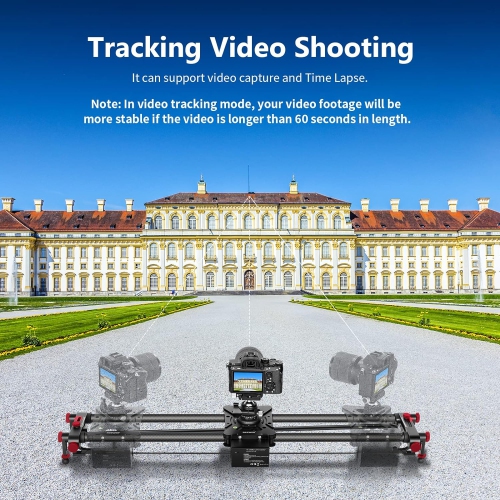 NEEWER 39.4"/100cm Motorized Camera Slider with 2.4G Wireless Control, Carbon Fiber Wireless Camera Slider Supports Video Mode