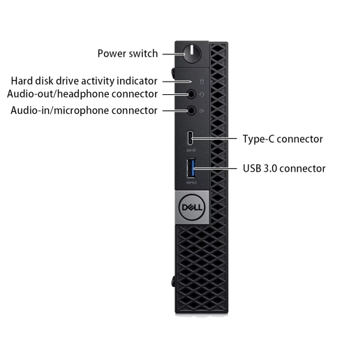 Refurbished - Desktop PC Dell OptiPlex 7050 Tiny/ Micro Computer, Intel Core i5 7th Gen Processor, 32GB DDR4 RAM, 512GB M.2 SSD, Windows 10 Pro,