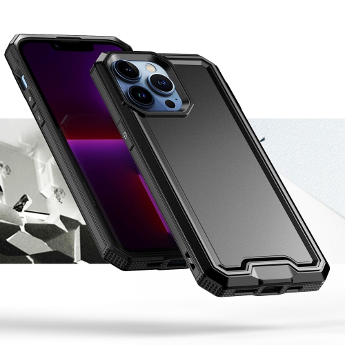 MOBILE MAGIC  for Iphone 15 Pro Rank Tough Strong Modern Fused Hybrid Case Cover - In Black